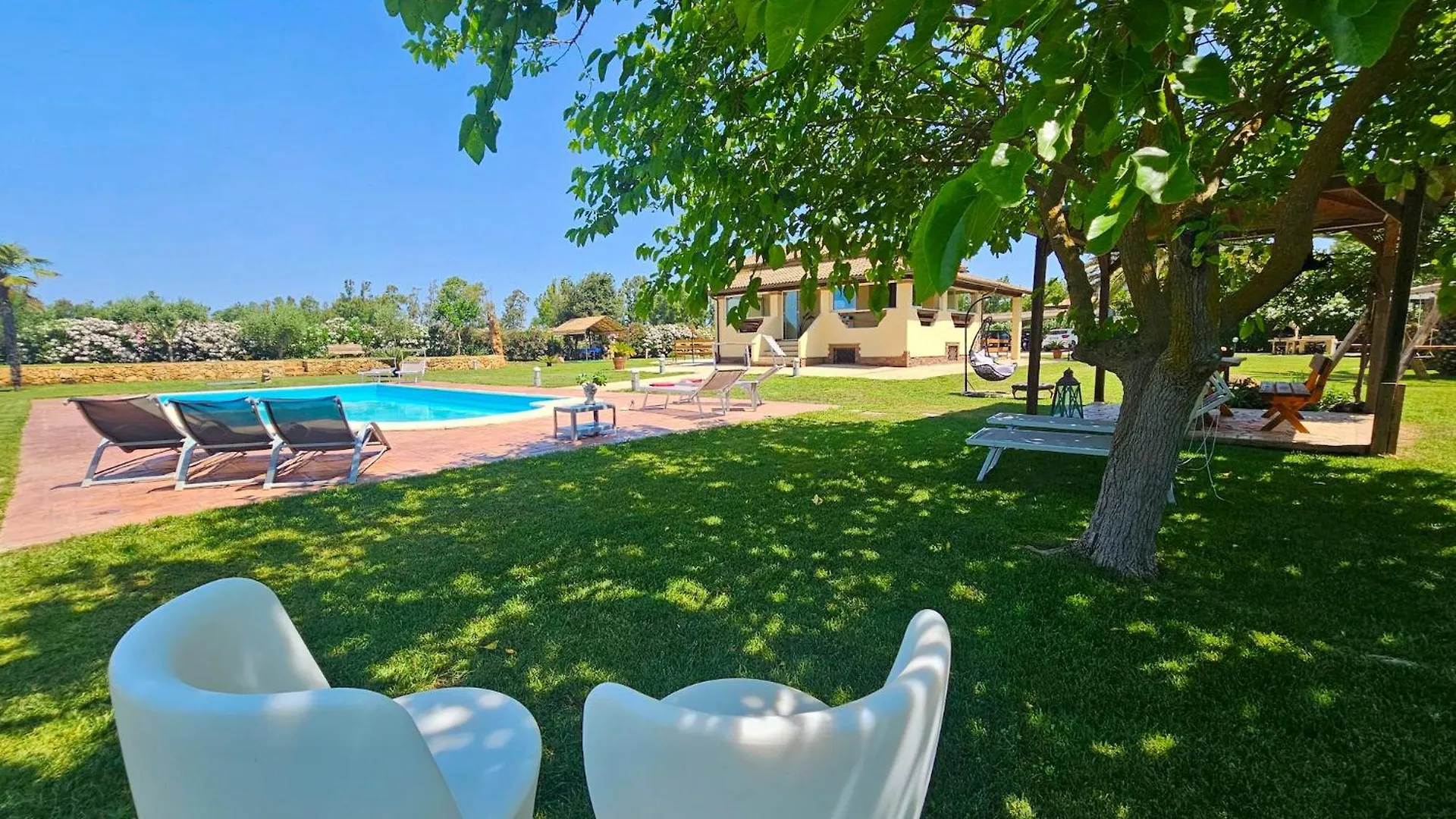 Large Villa Mediterranea In The Heart Of Coral Shore With Swimming Pool Large Garden With Palm Trees 阿尔盖罗 0*,  意大利